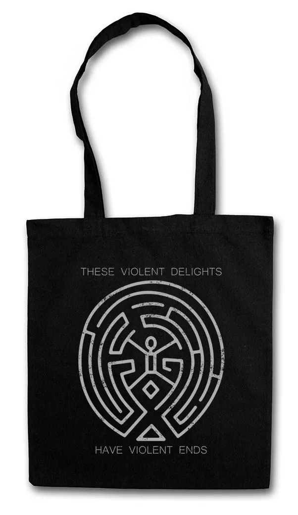 Urban Backwoods Beuteltasche These Violent Delights Stofftasche Westworld Labyrinth Circle Kreis (1-tlg), The Maze Symbol Theseus