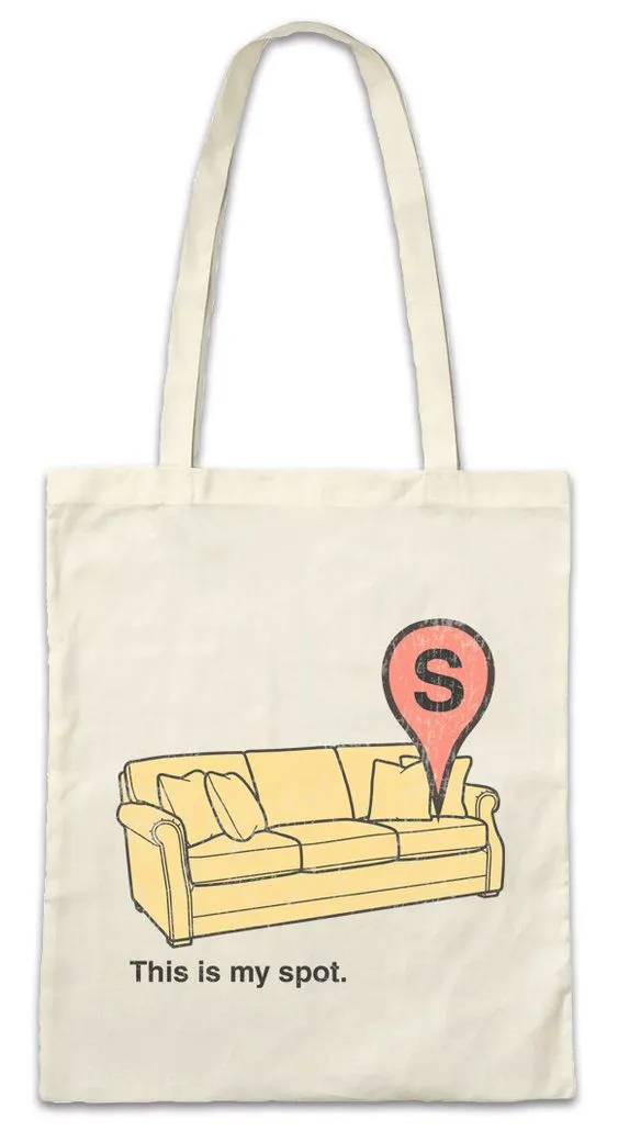 Urban Backwoods Beuteltasche This Is My Spot Stofftasche Faultier Couch Bett Schlafern Sleep Sloth (1-tlg), Chillen Lazy Faul Schlaf