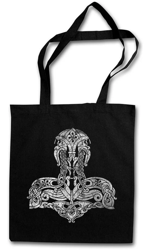 Urban Backwoods Beuteltasche Thor's Hammer II Stofftasche Mjölnr Viking Vikings Wikinger Thor Odhin (1-tlg), Walhalla Midgard Loki Yggdrasil