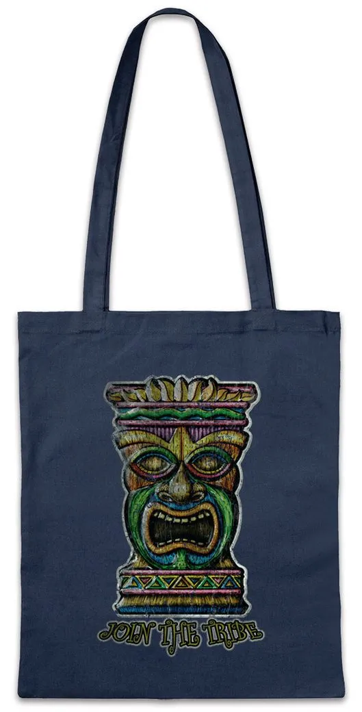 Urban Backwoods Beuteltasche Tiki Head II Stofftasche Hawaii Tattoo Rockabilly Custom Psychobilly (1-tlg), Hot Rod Tattoo Bar
