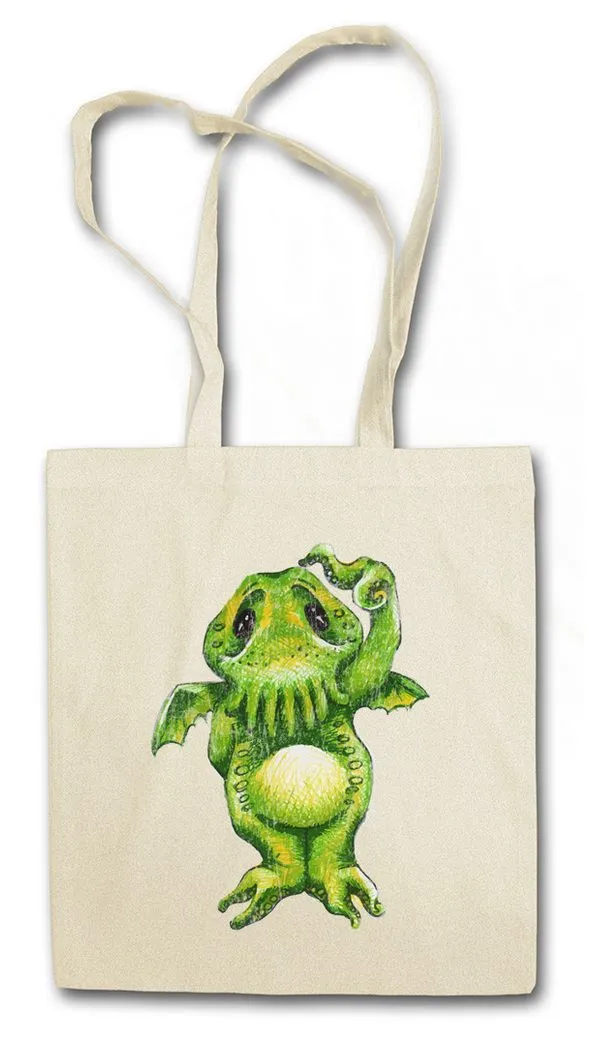 Urban Backwoods Beuteltasche Tiny Cthulhu I Stofftasche Call Horror Arkham H. P. Lovecraft (1-tlg), Miskatonic R´LYEH  University Antarctic