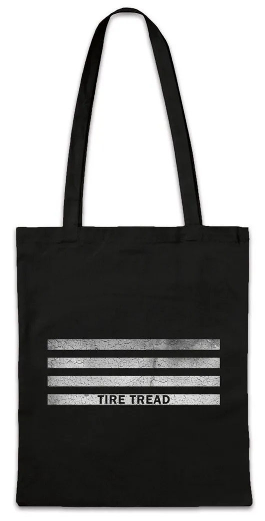 Urban Backwoods Beuteltasche Tire Tread Bars Stofftasche Race Racing Car Auto Driver Racer Biker (1-tlg), Petrol Head Fun Engine