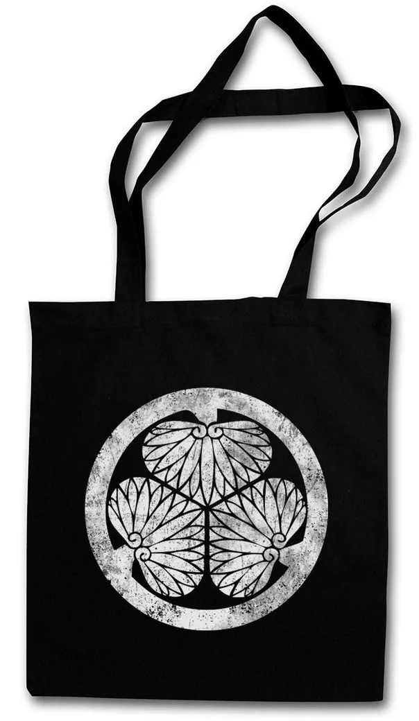 Urban Backwoods Beuteltasche Tokugawa Clan Logo Mon Stofftasche Shogunat Shogun Oda Samurai Zeichen (1-tlg), Symbol Tokugawa Ieyasu