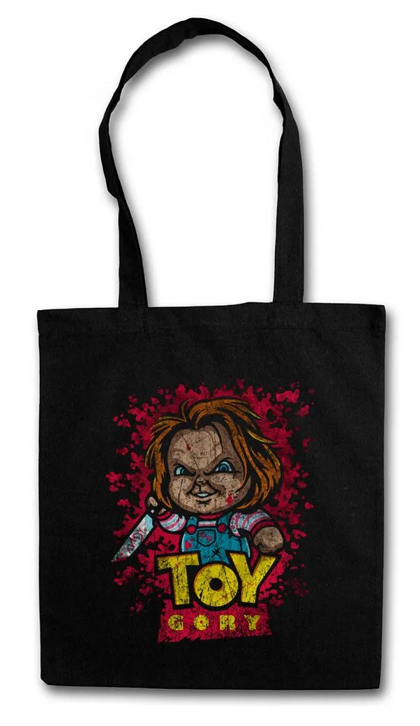 Urban Backwoods Beuteltasche Toy Gory Stofftasche Bride Seed of Story Fun Crossover Shirt Chucky (1-tlg), Horror Halloween Gore Mörderpuppe