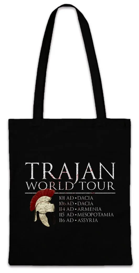 Urban Backwoods Beuteltasche Trajan World Tour Stofftasche Fun Princeps Kaiser Rom Roma Rome Roman (1-tlg), Legion Emperor Empire Julius