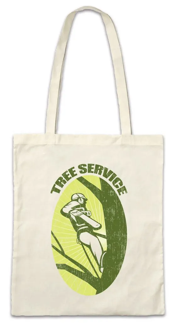 Urban Backwoods Beuteltasche Tree Service II Stofftasche Holzfäller Axt Waldarbeiter Förster Logger (1-tlg), Lumberjack Woodcutter Woodsman Forstarbeiter