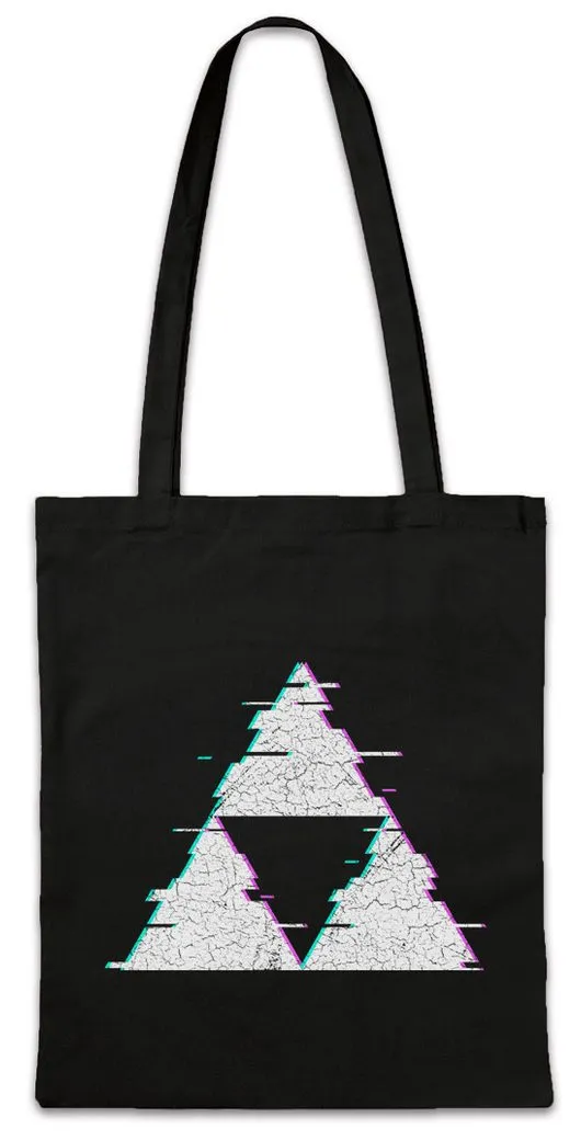 Urban Backwoods Beuteltasche Triforce Glitch Stofftasche Symbol Sign Logo Insignia Golden Power (1-tlg), Zelda The Hyrule Goddesses