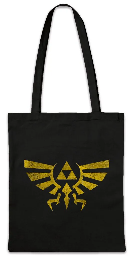 Urban Backwoods Beuteltasche Triforce Vintage Logo Stofftasche Shirt Legend Link Symbol Zelda Game (1-tlg), Sign Insignia Symbol