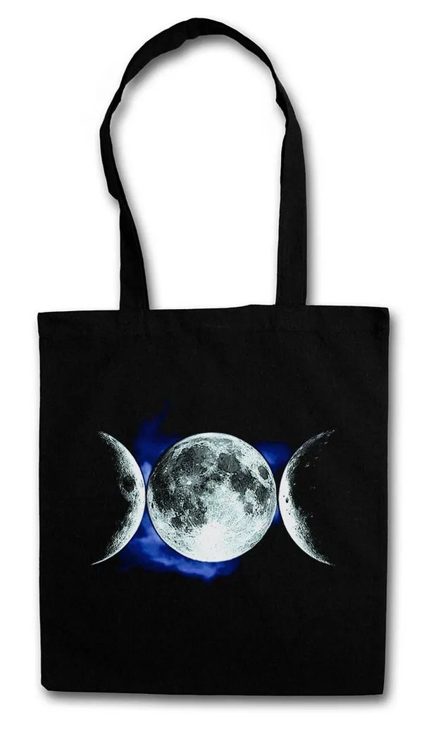 Urban Backwoods Beuteltasche Triple Goddess Stofftasche Crowley Graves Celtic Heidentum Heide (1-tlg), Symbol Paganism Satanism Kelten