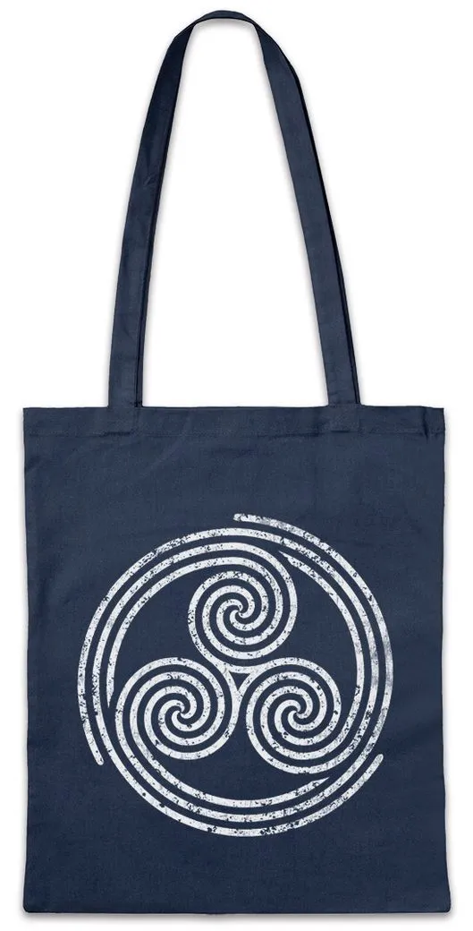 Urban Backwoods Beuteltasche Triskelion Symbol II Stofftasche Nordic Celtic Kelten Knoten Vikings (1-tlg), LARP Thor Wikinger