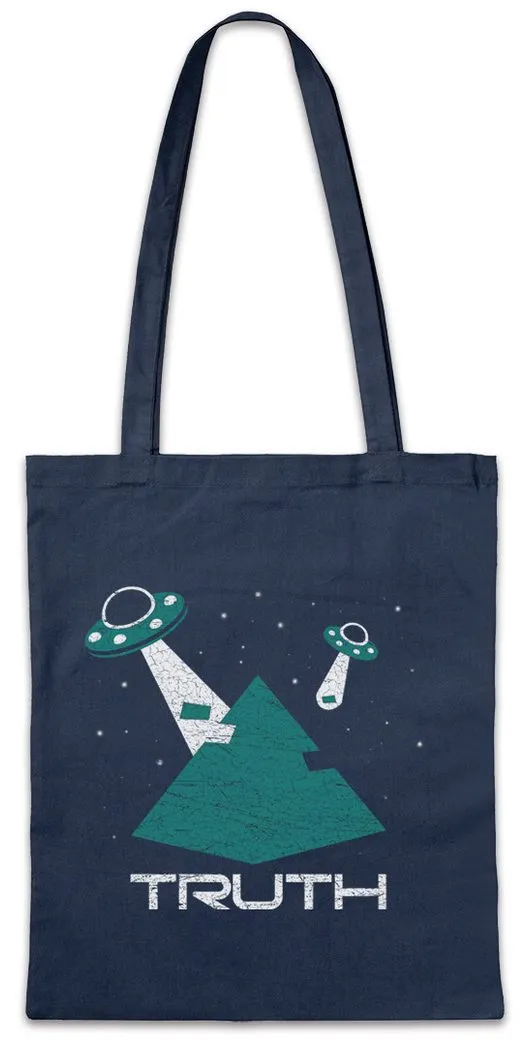 Urban Backwoods Beuteltasche Truth Stofftasche Ufo Ufos Alien Aliens Haunebu Flugscheibe Roswell (1-tlg), Landing Adamski Sichtung OVNI