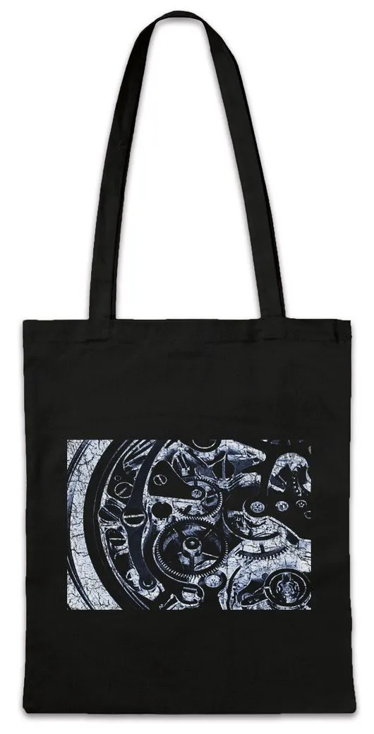 Urban Backwoods Beuteltasche Uhrwerk I Stofftasche Uhr Uhrmacher Clockwork Uhren Watch Sammler (1-tlg), Mechaniker Mechanik Collector Technologie