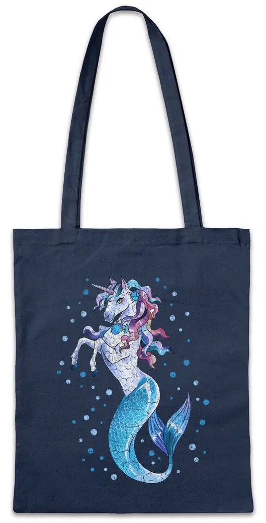 Urban Backwoods Beuteltasche Unimaid I Stofftasche Einhorn Unicorn Meerjungfrau Anime Cartoon Comic (1-tlg), Newschool Tattoo Oldschool Art