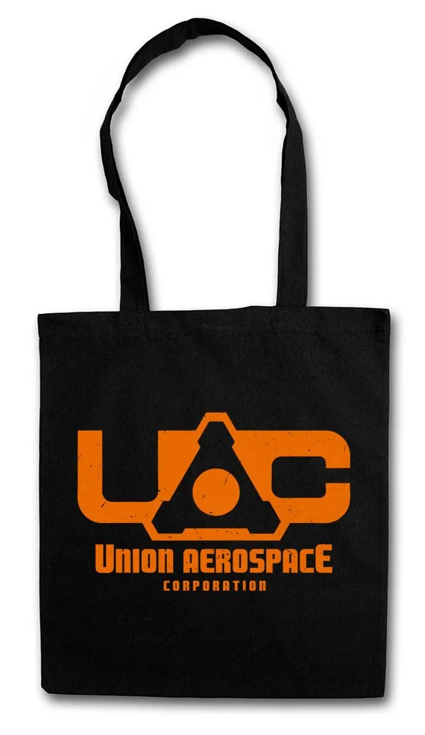 Urban Backwoods Beuteltasche Union Aerospace Corporation Stofftasche BFG Company Doom Kult Game (1-tlg), Gamer Nerd Geek