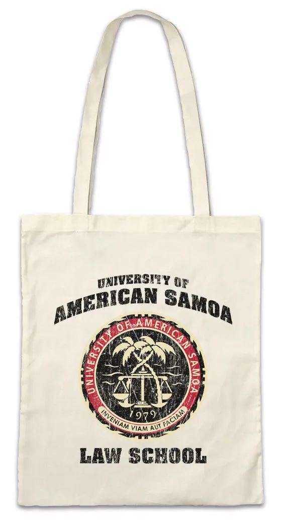 Urban Backwoods Beuteltasche University of American Samoa Stofftasche Better Jura Call Law Saul (1-tlg), School Anwalt Jura Student