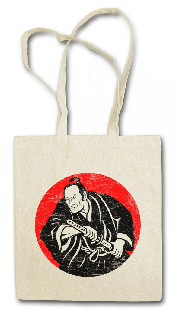 Urban Backwoods Beuteltasche Unmasked Samurai Stofftasche Ninja Bushido Banzai Krieger Rüstung Helm (1-tlg), Schwert Japan Japanisch Shogun