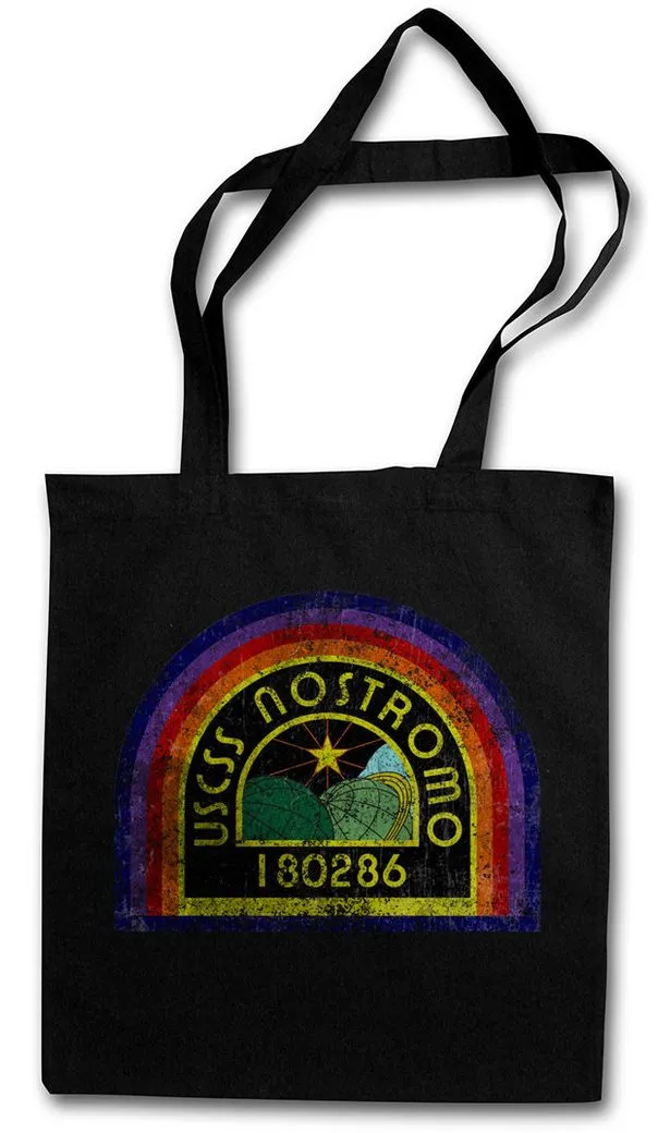 Urban Backwoods Beuteltasche USCSS Nostromo Patch Stofftasche Alien Prometheus Weyland SciFi Yutani (1-tlg), Logo Saga Aliens