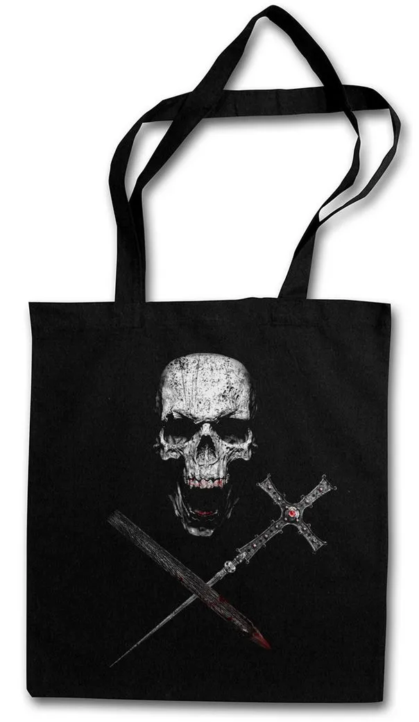 Urban Backwoods Beuteltasche Vampire Skull Stofftasche Vampir Blut True Gebiss Zähne Dracula Biss (1-tlg), Bite Blood Teeth Jaws