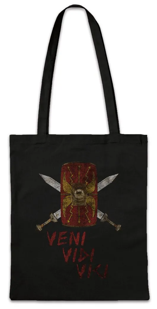 Urban Backwoods Beuteltasche Veni Vidi Vici Shield Stofftasche Rom Romanum Rome Julius Caesar (1-tlg), Legion Römisches Imperium Reich