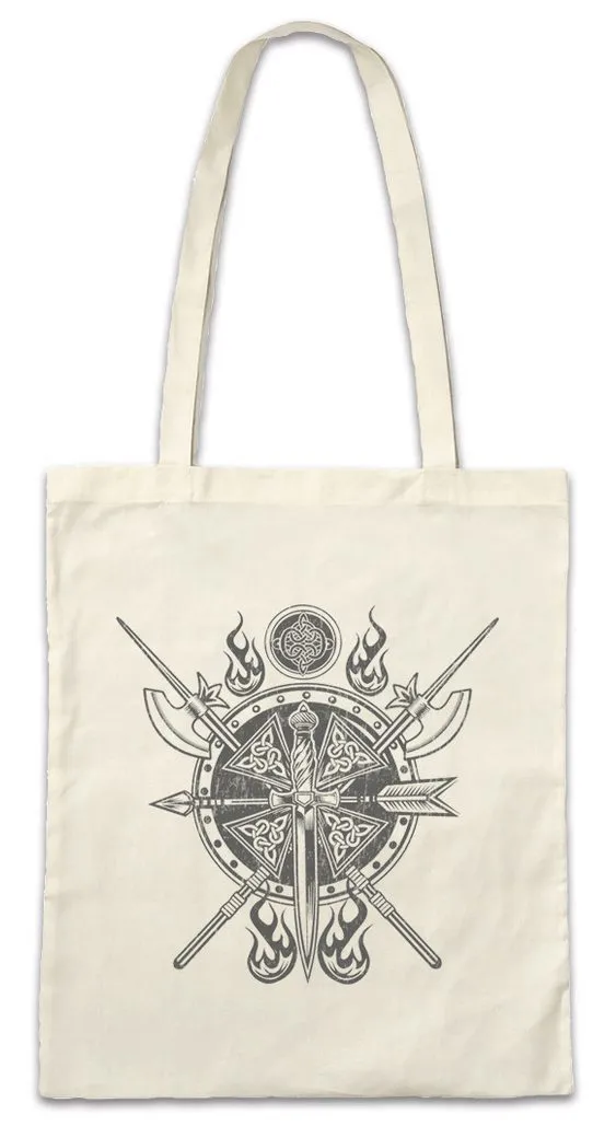 Urban Backwoods Beuteltasche Viking Gear Ornament Stofftasche Vikings Celtic Irminsul Thor (1-tlg), Weltenbaum Odin Tyr Loki
