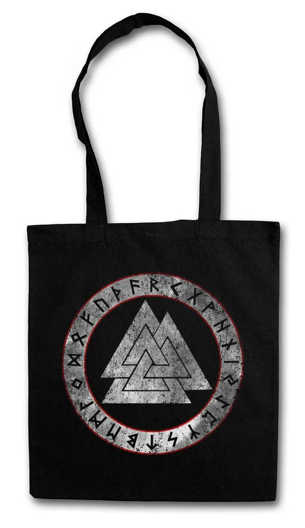 Urban Backwoods Beuteltasche Viking Runes Stofftasche Wotansknoten Paganism Thor Heidentum Odin (1-tlg), Newpaganism Loki Midgard Wikinger