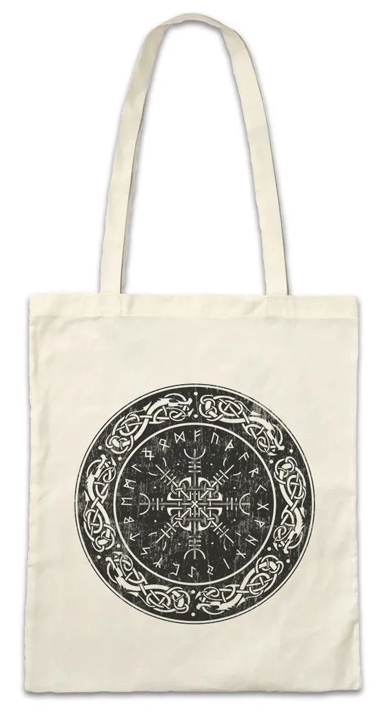Urban Backwoods Beuteltasche Viking Shield I Stofftasche Schild Knoten Walhalla Wikinger Vikings (1-tlg), Odhin Odín Wotan Thor