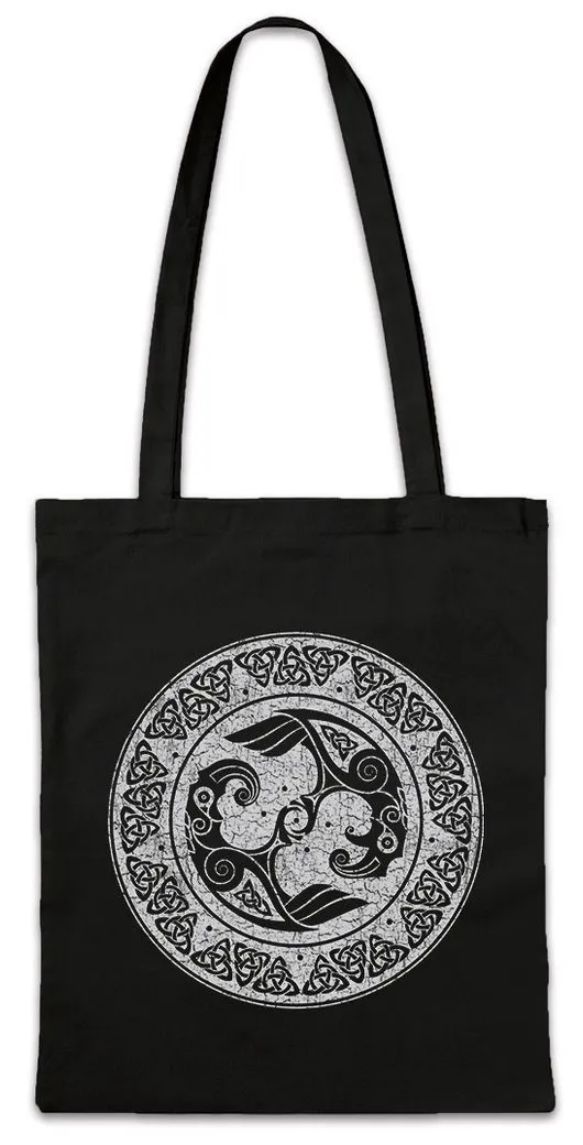 Urban Backwoods Beuteltasche Viking Shield II Stofftasche Schild Knoten Walhalla Wotan Woden Thot (1-tlg), Odhin Loki Midgard Yggdrasil