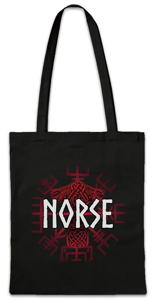 Urban Backwoods Beuteltasche Viking Shieldwall IIStofftasche Schild Schilder Knoten Walhalla (1-tlg), Vikings Odhin Odín Wotan