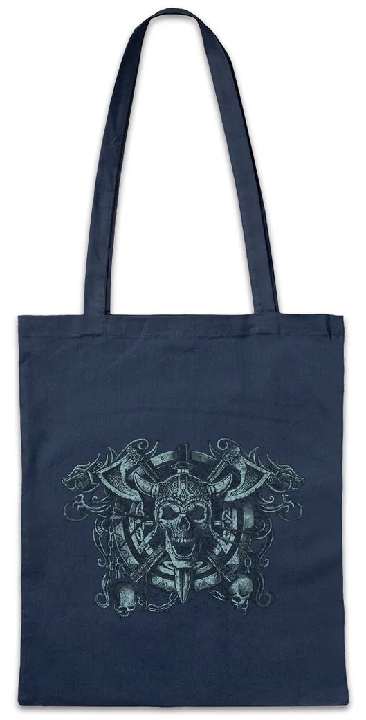 Urban Backwoods Beuteltasche Viking Skull Circle Stofftasche Walhalla Odhin Wotan Thor Vikings Loki (1-tlg), Midgard Asen Wikinger Yggdrasil