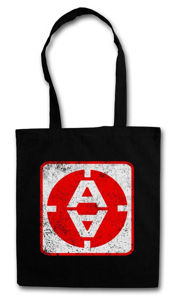 Urban Backwoods Beuteltasche Vintage Alpha Moonbase Door Logo Stofftasche Scifi TV Space 1999 (1-tlg), Mondbasis Serie Series Kult