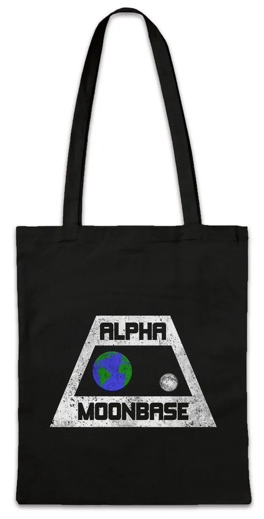 Urban Backwoods Beuteltasche Vintage Alpha Moonbase Logo Stofftasche Mondbasis Alpha 1 TV Serie (1-tlg), Space 1999 SciFi Series