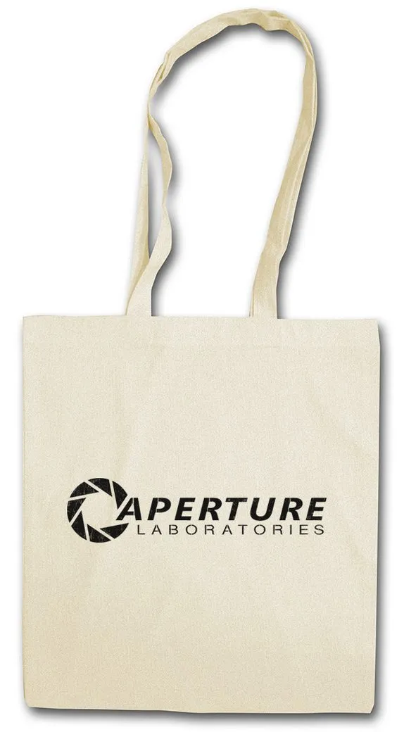 Urban Backwoods Beuteltasche Vintage Aperture Laboratories Stofftasche Science Logo Labs Game (1-tlg), Portal Shooter Kult Gamer