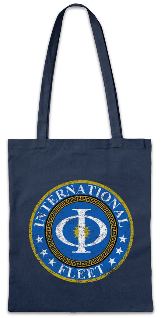 Urban Backwoods Beuteltasche Vintage International Fleet Logo Stofftasche Alien Millitary Ender's (1-tlg), Orson Scott Card Game