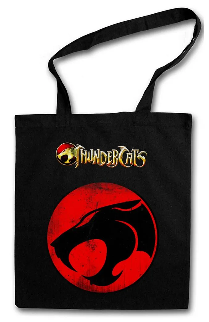 Urban Backwoods Beuteltasche Vintage Mechanic Cat Logo Stofftasche Thundera Kult Thundercats Comic (1-tlg), Cartoon TV Series