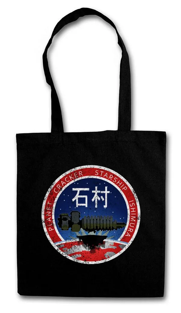 Urban Backwoods Beuteltasche Vintage Planet Cracker Starship Ishimura StofftascheDead Logo Space (1-tlg), Nerd Freak Scifi Horror