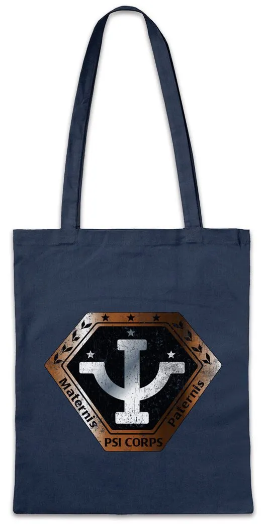 Urban Backwoods Beuteltasche Vintage Psi Corps Logo Stofftasche Space Center TVBabylon 5 Kult (1-tlg), Series Scifi Serie Raumstation