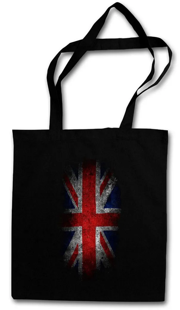 Urban Backwoods Beuteltasche Vintage UK Union Jack Flag Stofftasche England Great Britain Fahne (1-tlg), Banner Royal United Kingdom