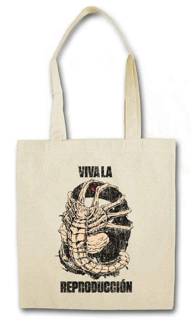 Urban Backwoods Beuteltasche Viva La Reproducción Stofftasche Face Alien Saga Che Hugger Guevara (1-tlg), Aliens Movie Revolution Guerilla