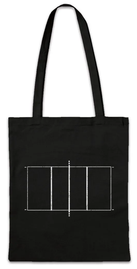Urban Backwoods Beuteltasche Volleyball Court Stofftasche Beach Player Sport Passion Love Addiction (1-tlg), Spielfeld Court Spieler Verein