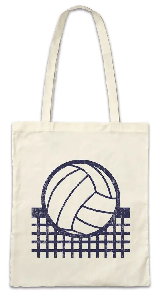 Urban Backwoods Beuteltasche Volleyball Net Stofftasche Beach Player Sport Passion Love Addiction (1-tlg), Spielfeld Court Spieler Verein