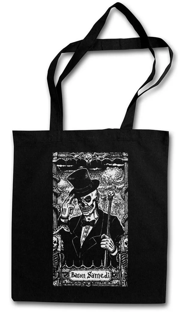 Urban Backwoods Beuteltasche Voodoo Baron Stofftasche Haitian Haiti Vodou Loa Spirit Of Death (1-tlg), Samedi Card Papa Tarot