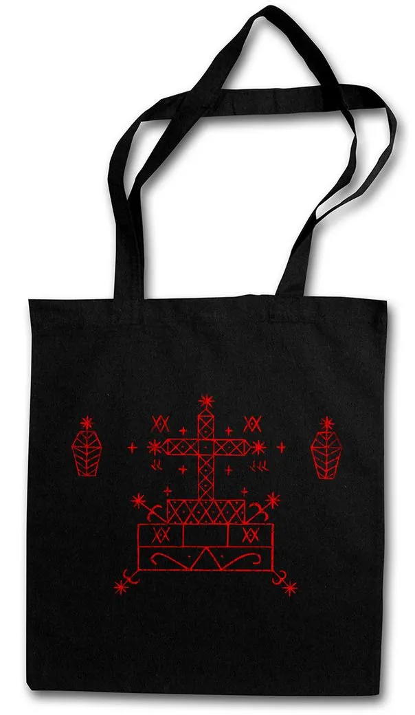 Urban Backwoods Beuteltasche Voodoo Baron Vieve Stofftasche Haitian Haiti Vodou Loa Spirit Of Death (1-tlg), Samedi Card Papa Tarot