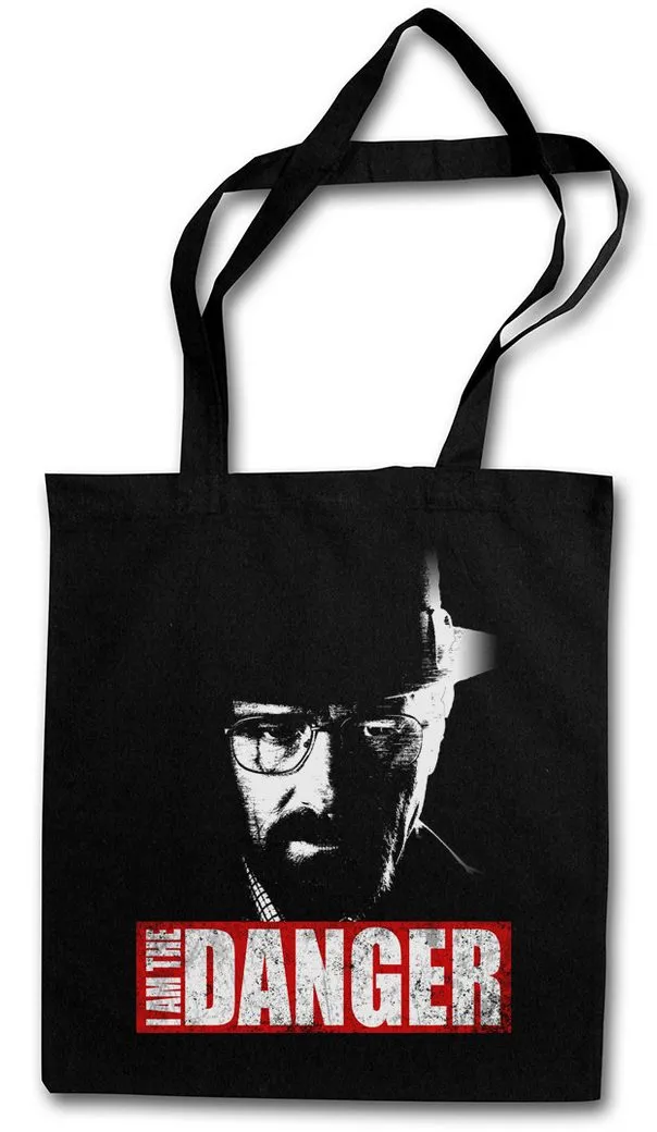 Urban Backwoods Beuteltasche Walter White I Am The Danger Stofftasche Breaking Cook TV BadCrystal (1-tlg), Heisenberg Pinkman Serie