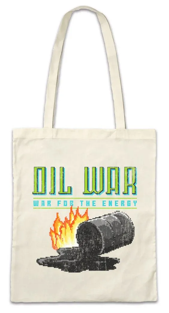 Urban Backwoods Beuteltasche War For The Energy Stofftasche Öl Oil Save The World Green Energy (1-tlg), Animal Welfare Protect Protection