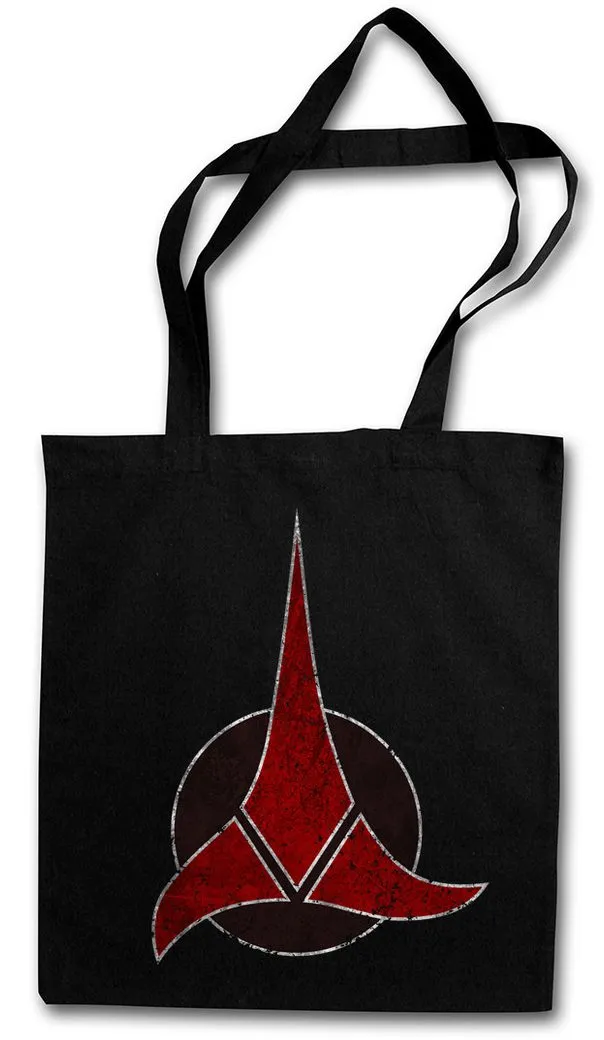 Urban Backwoods Beuteltasche Warbird Star Symbol Stofftasche Sci-Fi Logo Sign Series Zeichen Trek (1-tlg), Abzeichen Empire Klingon Raumschiff