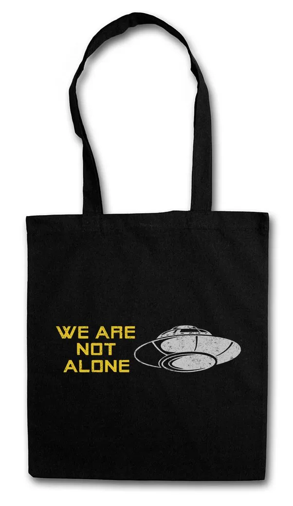 Urban Backwoods Beuteltasche We Are Not Alone Stofftasche Fargo Ufo Alien Sign Zeichen TV Series (1-tlg), Symbol Flying Saucers Vril