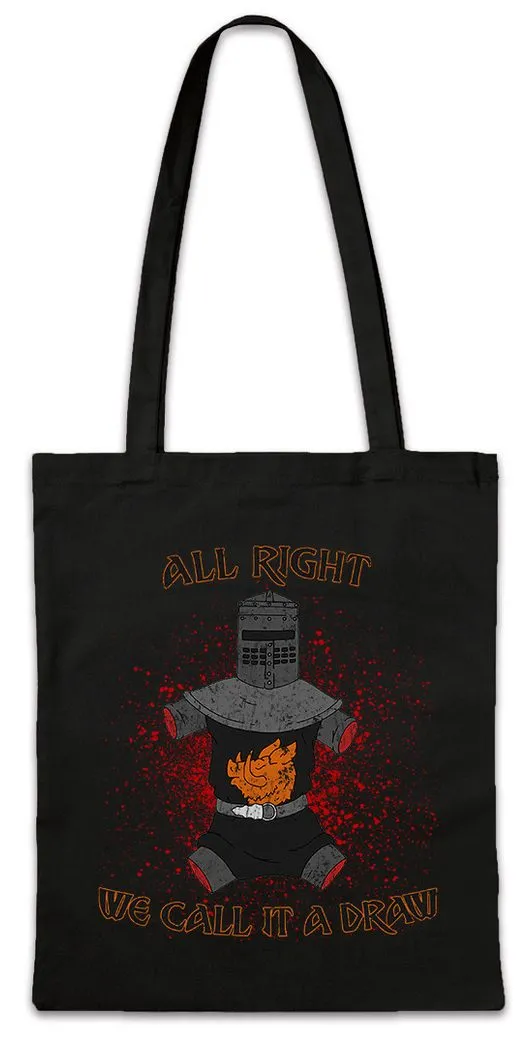 Urban Backwoods Beuteltasche We Call It A Draw Stofftasche Monty Fun Schwarzer Ritter Python Fun (1-tlg), Black Knight Der Kokosnuß