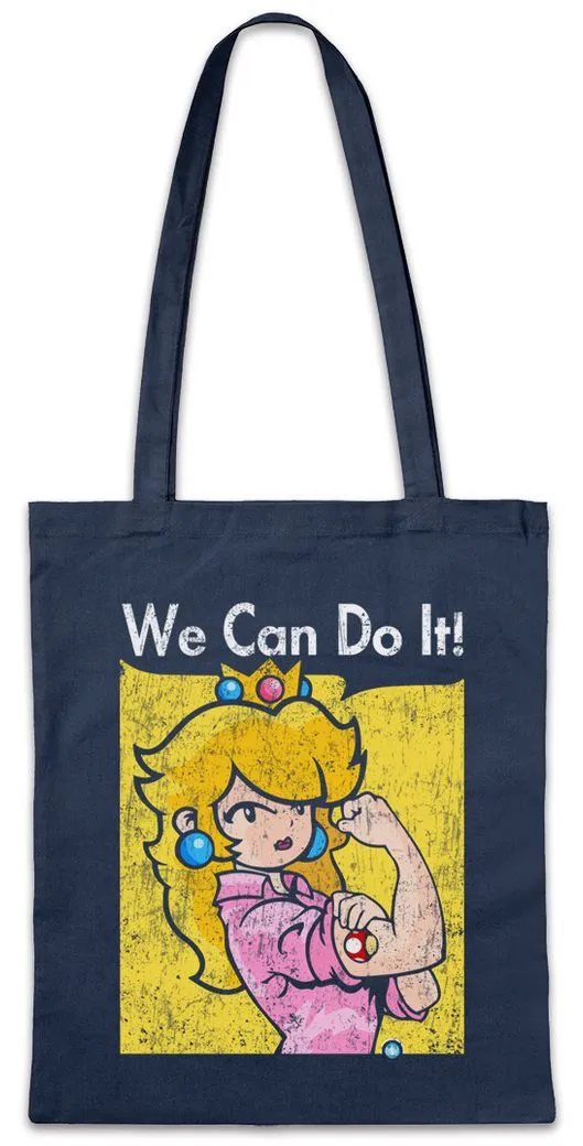 Urban Backwoods Beuteltasche We Can Do It Princess Stofftasche Super Gamer Games Geek Mario Nerd (1-tlg), Luigi Kart Peach