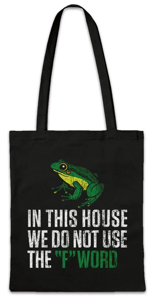 Urban Backwoods Beuteltasche We Do Not Use The F Word Stofftasche Fun Geek Nerd Frog League Of (1-tlg), Gentlemen Toadrosch In This