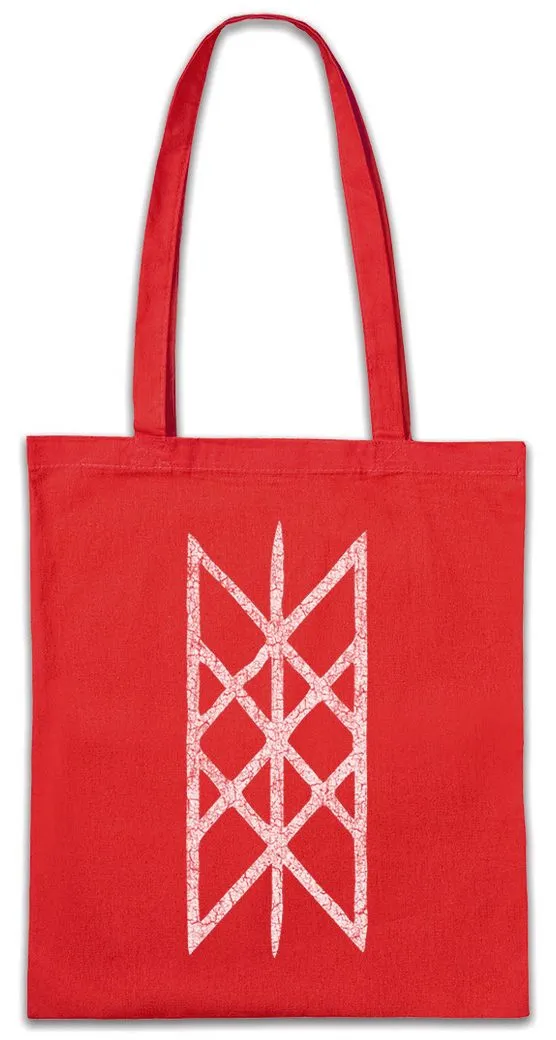 Urban Backwoods Beuteltasche Web Of Wyrd Stofftasche Wurd Fate Schicksal Symbol Rune Runes (1-tlg), Wikingere Vikings Nornir Raben